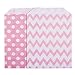 Produktbild KAIMENG Rosa Party Taschen Chevron Säcke Polka Dot Papiertüten 5 von 7 Zoll, 50 Stück