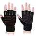 Produktbild Half Finger Fitness Handschuhe Outdoor Sports Reiten Männer Frauen Fitness rutschfeste Armschienen Ausbildung Half Finger Handschuhe Atmungsaktive Handschuhe 1 Paar (Color : Black, Size : L)