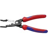 KNIPEX 13 72 200 ME &Ccedil;ok Fonksiyonlu Elektrik&ccedil;i Pensesi Metrik Model &Ccedil;ok Bileşenli Kılıflı Siyah Atramente 200 mm