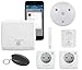 Produktbild Homematic IP Starter Set Alarmanlage Funk | Smart Home Steckdosen Alexa kompatibel, Bewegungsmelder innen, Alarmsirene, Fensterkontakt, Fernbedienung. Mit App Steuerung