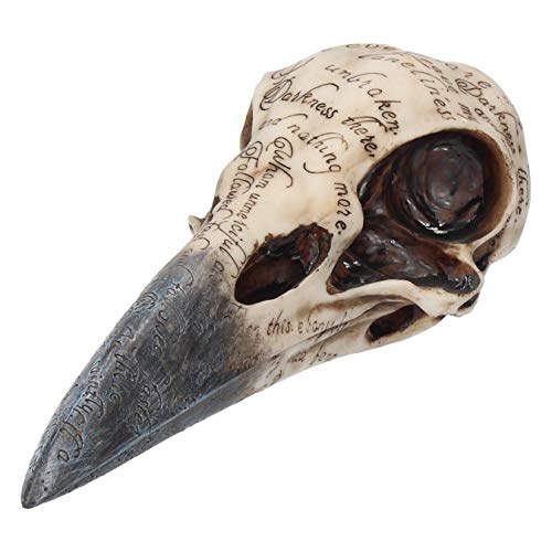 Nemesis Now Edgar - Statuetta a Forma di Teschio, 25 cm, Colore: Avorio