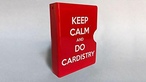Magic Trick |Keep Calm and Do Cardistry Card Guard (Red) by Bazar de Magia
