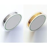 ART IFACT 20 Meters of 0.5mm Brass and Silver Plated Brass String Wire (10 Meters Each) for Craft, Jewellery Making, Beading