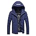 Produktbild FeiBeauty Men's Winter dicke warme Kapuze Windjacke Sportjacke mit Reißverschluss Jacke