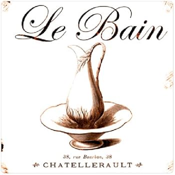 Amazon.de: Blechschild Chateau Spa Resort Bad Vintage Metall Schild