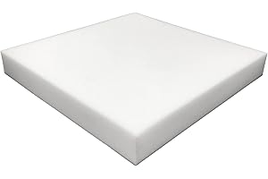 Foamma 2" x 20" x 20" High Density Upholstery Foam Padding, Thick-Custom Pillow, Chair, and Couch Cushion Replacement Foam, Craft Foam Upholstery Supplies, Foam Pad for Cushions and Seat Repair