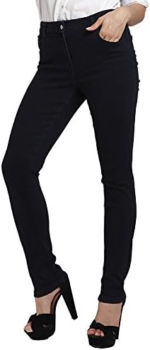 AUSERO Women's High Rise Curvy Cult Jeans Pluse Size Dark Indigo Demin, 30
