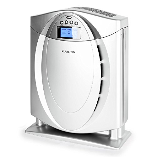 Klarstein Grenoble • Luftreiniger • Lufterfrischer • Ionisator • Vorfilter • HEPA-Filter • Kalt-Katalysator-Filter • Aktivkohlefilter • 4-in-1 Filter • geräuscharm • platzsparend • geringer Energieverbrauch • geeignet für Allergiker • silber - 8