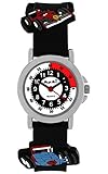 Pacific Time Kinder-Armbanduhr Motorsport Rennwagen Analog Quarz schwarz 200521