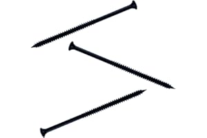 PANOROOF 4.8mm x 120mm - Carbon Steel Drywall Plasterboard Multipurpose Long Screws Black PH2 Bugle (Pack of 50)