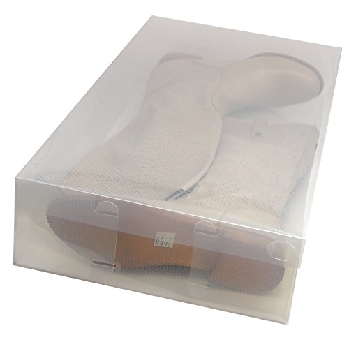 3x DynaSun PP436 Schuhbox Schuhkasten Lagerkasten Box Schuhschachtel für Aufbewahrung Stiefel faltbare Halter für Damen und Herren - 2