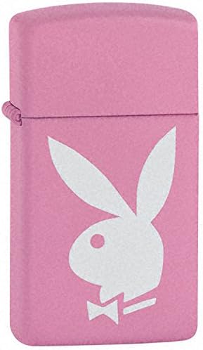 UNIGIFTWARE Personalised Zippo Lighters-Pink Matte Play Boy-Free Engraving,Free Wick & Flint