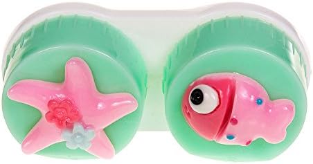 Coloured Contacts Fish Lens Case (Light Green)