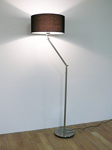 Design Stehleuchte mit schwarzem Lampenschirm, 164 cm, Kaja FL, 10262 - 2