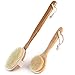 Durable Bamboo Detachable Bristles Body Brush Long Handle Bath Brush, 2 PCS RS.3408.00
