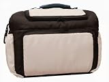 TK-12 Wickeltasche KIM von Baby-Joy XXXL Übergröße Braun-Creme Windeltasche Pflegetasche Babytasche Tragetasche