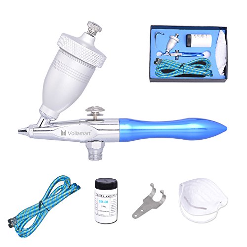 Voilamart Airbrush Mini Sandblaster Air Eraser Brush Abrasive Etching Spray Gun Hose Kit