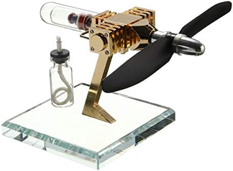 Aircraft Hot Air Engine Power Generator Engine Innovative Stirling Engine Science Toys New Version COD