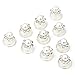 Tinksky 10pcs Delicate Womens Girls Wedding Bridal Crystal Rhinestones Metal Spiral Twist Hairpins Hair Pins (White)