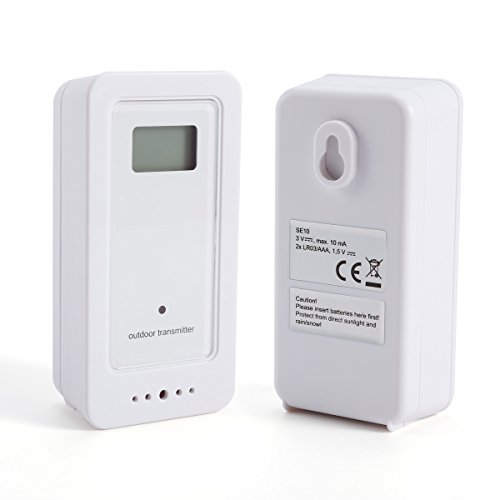 LCD Funkwetterstation Wetterstation Hygrometer inkl. Außensensor Innen- und Außentemperatur mit Wettervorhersage Temperatur Luftfeuchtigkeit - 7