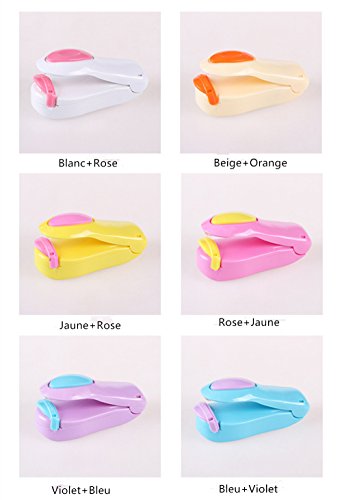 Luniquz mini Folienschweißgerät Einschweißgerät mit Magnete für Verpackungen Handschweißgerät Beutelverschliesser Mini-Heißsiegelmaschine für Snack/Süßigkeiten/Lebensmittel - 8