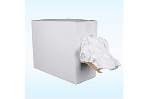 LE PLUS DE L'ENTRETIEN chiffon blanc - carton de 10kg - peu de coutures