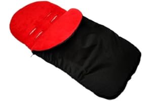 THELITTLES24 Universal FIT FOOTMUFF Cosy Toes FIT Buggy & All PUSCHAIR Accessories (Red)