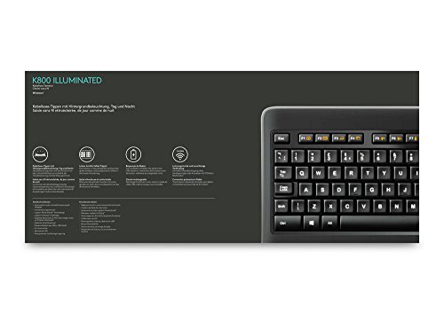 Logitech Wireless Illuminated Keyboard K800, (AZERTY, französisches Tastaturlayout) - 7
