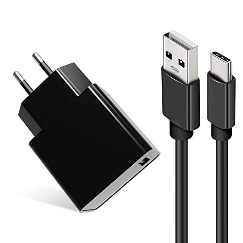 Jun_Electronic Chargeur USB 5 V 2,5 A avec câble Type C/USB-C pour Raspberry Pi 4 Modèle B (1G, 2G, 3G) 5V 2.5A