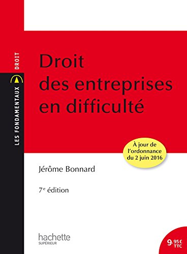 Droit des entreprises en difficulté: 7ème édition en ligne