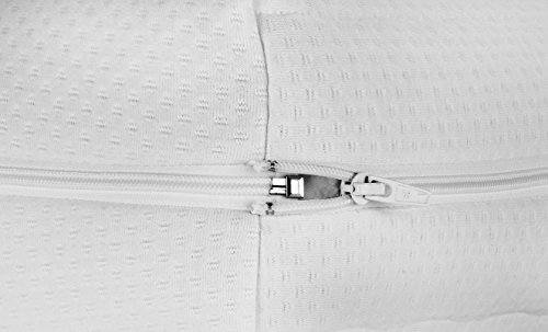 TRADY24 Topper-Bezug BASIC versteppt 180x200cm, Kernhöhe:5cm - 3