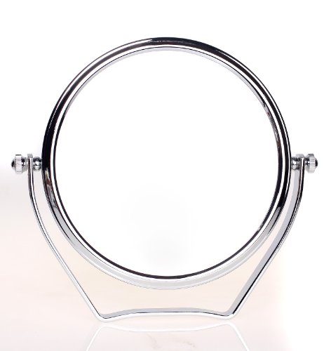 HIMRY Designed Kosmetik Spiegel / Kosmetikspiegel, 6 inch, 360° drehbar. 2 Spiegel: normal und 10 – fach Vergrößerung, 13 cm ø, verchromten, KXD3102-10x - 7