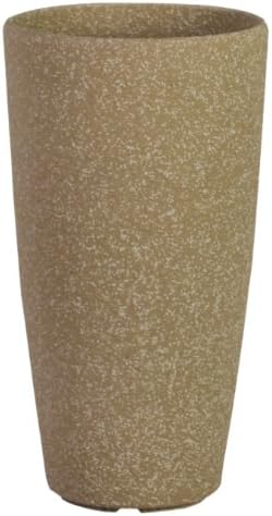 Stone Light SG Series 33 x 58cm Cast Stone Round Planter - Beige Sandstone