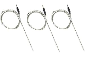 JAYRUIT 3 PCS Temperature Sensor Probes, Replacement Spare Probe Sensor for BBQ Thermometer DC 3.5 mm Connector