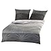 Produktbild Rally Fashion Maxi Renforce Bettwäsche 2tlg. Grau 80 x 80 / 135 x 200 Baumwolle Bettbezug Muster Bettbezüge 130737-5
