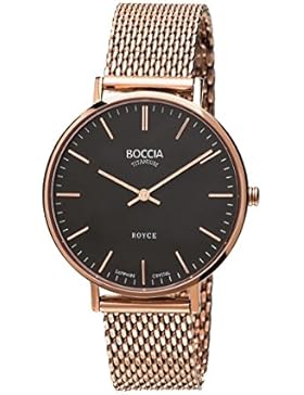 Boccia Damen-Armbanduhr Analog Quarz Edelstahl beschichtet 3590-10