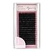 Beauty7 Black 0.20mm Thickness Individual Silk Tray Lashes Eyelashes for Eyelash Extension Natural J Curl 6-14mm Length Fake Eyelashes Individual Eyelash Extensions