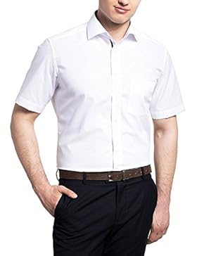 ETERNA Kurzarm Hemd COMFORT FIT Chambray unifarben