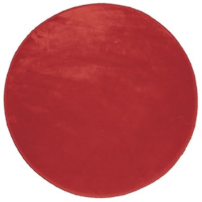 Douceur d'Intérieur - Tapis Velour Louna - Rouge - 90 cm