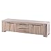Produktbild TV Lowboard Unterschrank Fernsehschrank Granby 190 cm, Massivholz Holz Eiche massiv Balkeneiche White Wash, Breite 190 cm, Tiefe 48 cm, Höhe 50 cm