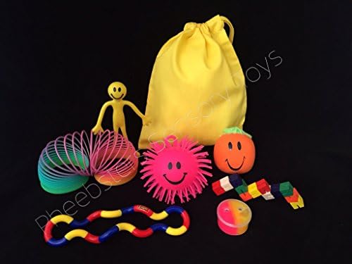 Pheebsters Sensory Toy fidget Kit / Fiddle Toy Bag tangle toy - Autism, Special Needs, ASD, SEN, ADHD, SPD