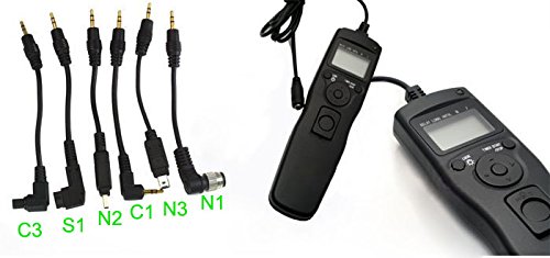 Fotga Intervallom  tre D  clencheur    distance avec minuterie Remote Shutter Release Cord pour Nikon D7000 D5000 D90 D3100 N3