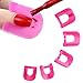 Lalang 26pcs Nails Edge Skin Barrier Nail Polish Stencils Kit Manicure Nail Art Polish Protection Tip Protectors Reusable