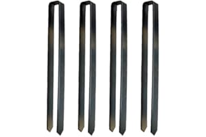 Intergarden Bodenanker für Rosenbogen 4 Stück, Erdspieß, Bodenspieß, Befestigung Rankhilfe, ca. 30cm Länge, Erdanker, Rosenbogen-Befestigung