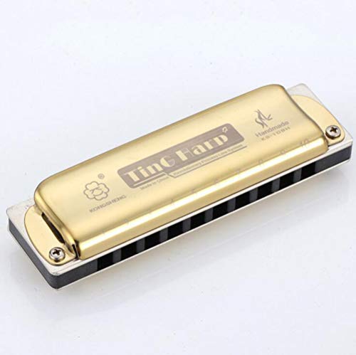 Preisvergleich Produktbild YAMEIJIA Kong Sheng Mundharmonika Instrument für Erwachsene Anfänger Lernen Harmonika,Metallic