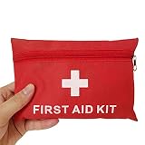 Kit Completo de Primeros Auxilios - Cuenta con 33 piezas de útiles suministros médicos de grado hospitalario: Vendaje triangular, vendaje conforme a PBT, gasa estéril, torniquete de látex, cinta de posición no tejida, tijeras de primeros auxilios, pinzas de plástico, manta de emergencia, almohadilla de preparación de alcohol, hisopos de algodón, pin de seguridad