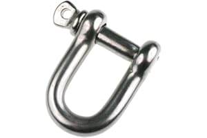 Grillo a D, in acciaio inox, da circa 12 mm, ARBO-INOX