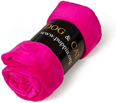 DOG&amp;CAT Fleece Blanket, 180 x 130 cm, Pink