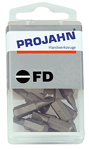 Projahn 1/4 Zoll Bit Länge 25 mm Schlitz 4 x 0,5 mm 10-er Pack 2721-10