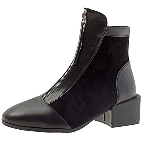 Preisvergleich Produktbild Langschaft Stiefel Combat Boots Premium Schneestiefel Boot GummistiefelDamen Stiefel Schnürstiefeletten Ankle Stiefeletten Chelsea Boots Stiefeletten Worker Boots QINGXIA_ZI